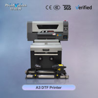 Imprimante DTF A3 pour vêtements, double tête d'impression XP600, agitateur de poudre, équipement d'impression directe sur film