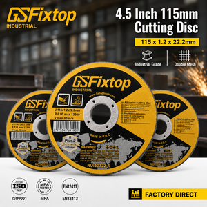 <span class=keywords><strong>Disque</strong></span> de découpe GSFixtop 4,5 pouces (115 mm x 1,2 mm) en oxyde d'aluminium, <span class=keywords><strong>disque</strong></span> abrasif pour meuleuse d'angle, conception conforme à la norme ANSI, lot de 8 - Product Image 1