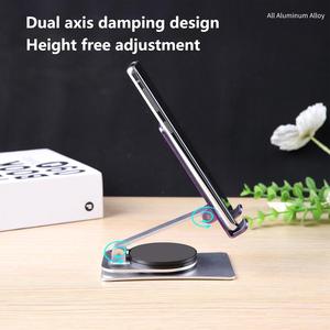 Giá đỡ điện thoại di động có thể xoay và gấp gọn, giá đỡ phát trực tiếp bằng kim loại cho máy tính bảng - Product Image 4
