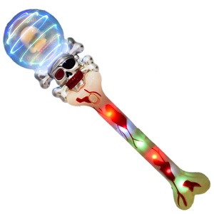 Halloween Blinkende Magie Optische Spinning Wands Bunte Led Pirate knochen bars Leucht Stick Licht Up Spielzeug - Product Image 1