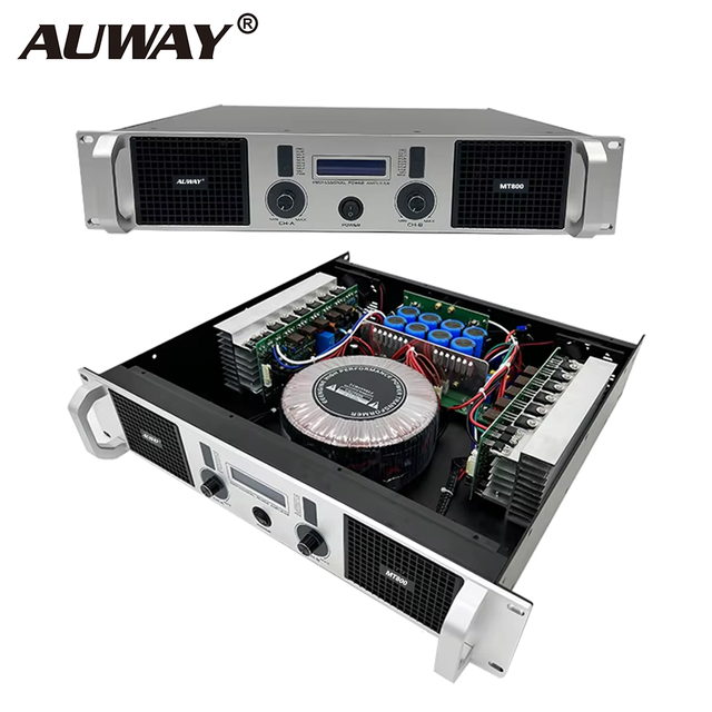 ENPING MT800 2U Power Amplifier Class H 2X800Watts Per Channel Karaoke KTV System XLR/Speakon Connectivity