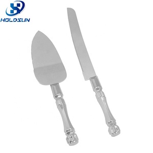Thực Phẩm An Toàn Thanh Lịch 2Pcs Bạc Thép Không Gỉ Bánh Dao Và Máy Chủ Thiết Lập Phong Cách Phổ Biến Cho Đám Cưới Sinh Nhật Bên Trong Hộp Đóng Gói - Product Image 3