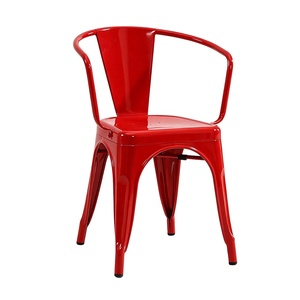 <span class=keywords><strong>Silla</strong></span> de Comedor Moderna de Hierro con Reposabrazos, Estilo Industrial para Restaurante, Bar, Tolixs, Hierro Antiguo, Apilable, Metálica, Duradera - Product Image 6