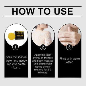 2025 Chất Lượng Cao 100G Bán Buôn Bee Venom Xà Phòng Mật Ong Glow Thanh Xà Phòng Vẻ Đẹp Xà Phòng Làm Trắng - Product Image 6