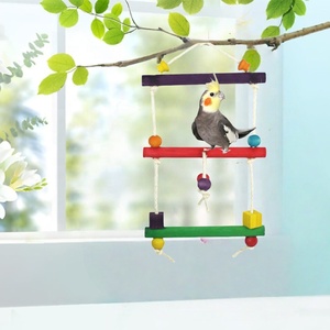 Nhai cắn cá rô treo lồng đu dây vòng đứng leo lên Đồ chơi Vật Nuôi Chim vẹt Nguồn cung cấp - Product Image 4