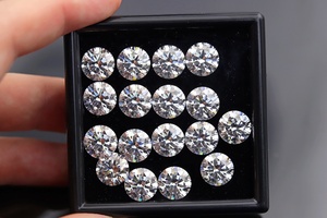 Venta directa de fábrica 1.0ct 6,5mm VVS Claridad Diamante sintético GRA Moissanite Gemstone - Product Image 2