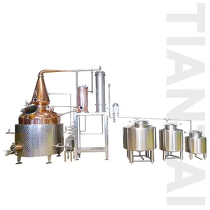 Équipement de distillerie domestique micro en cuivre thermique électrique 200L