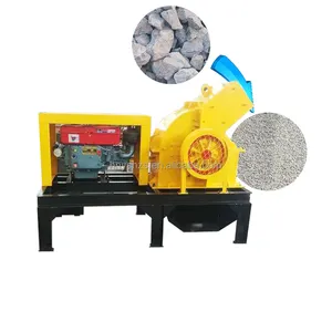 rolling wheel rock hammer crusher with sound silencer heavy duty used stone hammer crusher machine