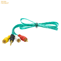 Câbles audio et vidéo 1 à 3 AV, prise 3,5 mm, câble RCA, câble audio pour voiture, câble TV, longueur personnalisée