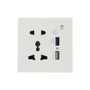 Interrupteur intelligent WiFi Tuya avec prise de charge rapide USB Type-C, système de maison intelligente compatible avec Alexa et Google Home, commande vocale - Product Image 4