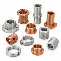 Custom CNC Machined Bushings Spacers Shaft Collars Stainless Steel Brass Precision Turning Parts