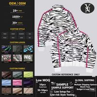 Sweat à capuche surdimensionné à fermeture éclair intégrale, personnalisé sur commande, OEM, en tissu épais, imprimé léopard sur toute la surface, fabricant de streetwear