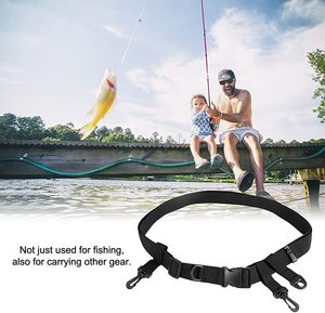 Ceinture de pêche réglable pour hommes, la meilleure ceinture de pêche à la mouche avec anneau en <span class=keywords><strong>D</strong></span> et crochet, outils de pêche en plein air - Product Image 6