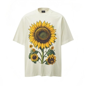 Custom Printed Vintage Colorful <b>Spray</b> Pattern 100% Cotton Men's T-Shirt Round Neck Short Sleeve Men's T Shirts - Product Image 3