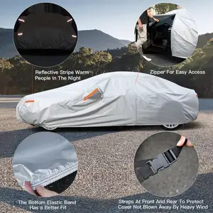 Hatchback Sun Protection Heat Resistant Luxus Car Surprise Cover Body Sedan Aluminum Foil Car Cover