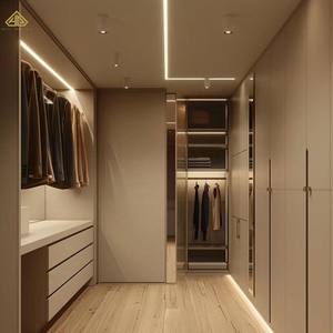 Estilo chino <span class=keywords><strong>Boom</strong></span> Closet Dormitorio Armario Diseño Armario Walk in Closet para la venta - Product Image 5