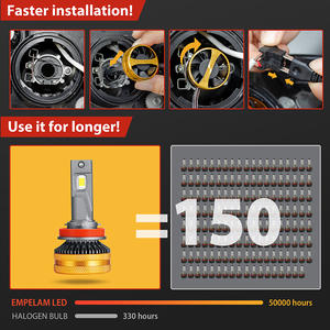 <span class=keywords><strong>Ampoule</strong></span> de phare <span class=keywords><strong>LED</strong></span> 12V 130W H11 H7, faisceau haut et bas universel, boîtier en aluminium aéronautique pour voiture, camion, bus, SUV - Product Image 3