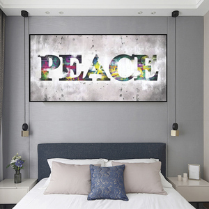 Hòa bình tình yêu bức tranh <span class=keywords><strong>canvas</strong></span> in cho tường graffiti <span class=keywords><strong>Canvas</strong></span> in ấn thả vận chuyển - Product Image 3