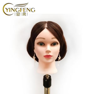 Offre spéciale, formation afro-américaine, Mannequin <span class=keywords><strong>de</strong></span> tressage, cosmétologie, tête d'entraînement avec cheveux humains - Product Image 5