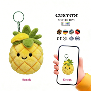 Llaveros de Peluche con Forma de Hamburguesa Hechos en Fábrica con Técnica de Bordado, Servicio OEM/ODM, Llavero de Peluche Personalizado - Product Image 4