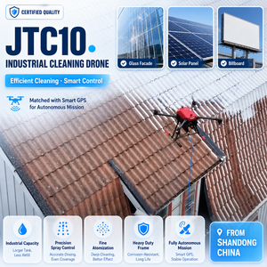 Drone de nettoyage intelligent haute définition avec pulvérisation atomisante pour le nettoyage des façades et des panneaux en aluminium de qualité commerciale - Product Image 1