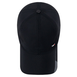 Baseball Cap Mesh Unisex Breathable Sun Protection Outdoor Sports Hat Black - Product Image 4