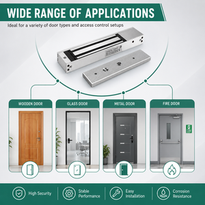 High Quality Premium Heavy Duty 280kg Electric EM <strong>Lock</strong> Single Door Security Access Control Magnetic <strong>Lock</strong> - Product Image 4