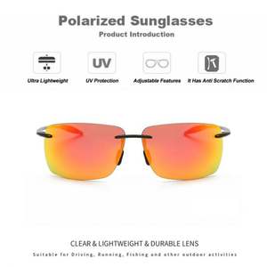 Gafas de Sol Polarizadas sin Montura TR90 Ultraligeras con Protección UV400 para Conducir, Deportes al Aire Libre y Pesca, para Hombre y Mujer - Product Image 4