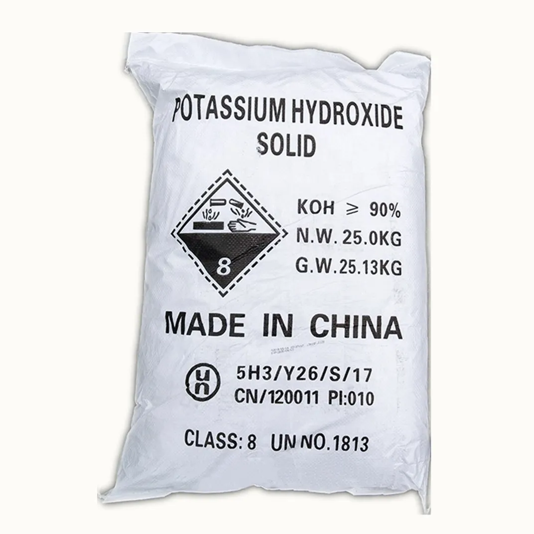 High quality White flake Food additive Potassium hydroxide 90% in food grade