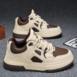 Zapatos para Hombre - Nuevas Zapatillas Deportivas de Alta Gama Otoño/Invierno/Primavera 2025, Versátiles, con Patrón Argyle en Blanco y Negro, para Estudiantes - Product Image 3