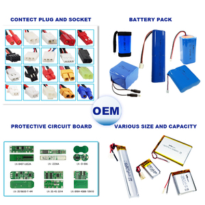 맞춤형 2000Mah 1800Mah <span class=keywords><strong>3.7V</strong></span> 충전식 리튬 폴리머 배터리 (Pcb 및 Jst 커넥터 103450 리튬 이온 배터리) - Product Image 6