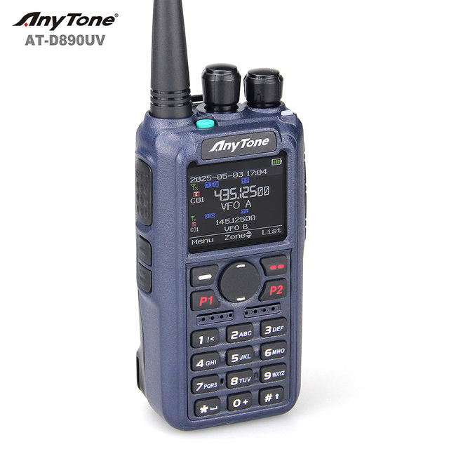 2026 Anytone AT-D890UV Dual Display Digital Analog DMR Handheld for Hams