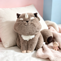 Jouets en peluche personnalisés, mascottes d'entreprise, ornements, poupées en coton, figurines en peluche de dessins animés, transfrontaliers avec logo imprimé OEM ODM