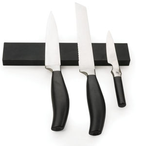 Barre magnétique porte-outils internationale multi-usage murale 10 pouces en silicone noir - Product Image 2