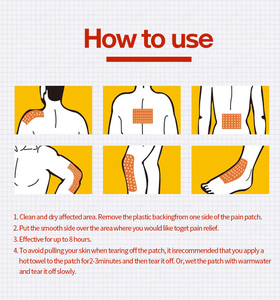 Personalização Fábrica Body Pain Heat Plaster <span class=keywords><strong>Patch</strong></span> Cervical <span class=keywords><strong>Patch</strong></span> Para Perna Joelho Calcanhar Ombro Joint <span class=keywords><strong>Patch</strong></span> - Product Image 2