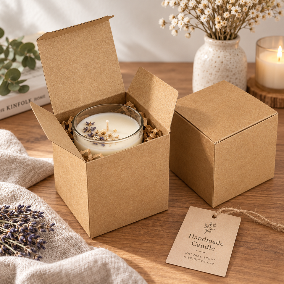 Customized square Single-layer Kraft Paper Gift Box, Candy, Biscuit ...