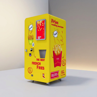 Distributeur automatique de frites 24h/24 sans surveillance, friteuse à pommes de terre en libre-service, station multi-emplacements pour centres commerciaux et sites touristiques, compatible SDK, ADA