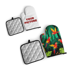 Juego de Guantes de Horno <span class=keywords><strong>y</strong></span> Porta Ollas de Anime Personalizados, Resistentes al Calor, con Personajes de Dibujos Animados Impresos - Product Image 1