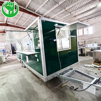 Nouvelle remorque mobile de cuisine entièrement équipée de 19 pieds pour la vente de crème glacée et de restauration rapide, en aluminium et fibre de verre, remorque alimentaire tractable pour café de rue