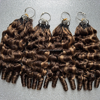 Extensions de cheveux bouclés au crochet 99J bordeaux, 100 % cheveux humains bruts birmans, pré-bouclées, pour tresses au crochet, pour femmes noires