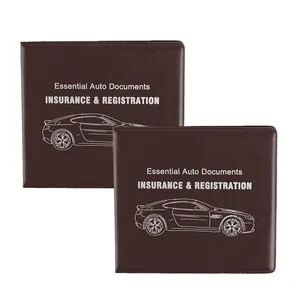 2023 Custom Auto Registration Insurance Universal Plastic PVC Card Holder For Car