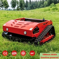 Tondeuse robot industrielle télécommandée à chenilles, hybride tout-terrain, essence 4 temps 196cc, 1000mm, CE EPA