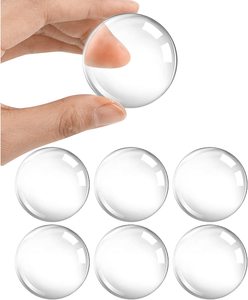 Protecteurs muraux auto-adhésifs de butée de porte 6 pièces-Protections de pare-chocs en caoutchouc souple et transparent pour la maison et le bureau, absorbant les chocs - Product Image 6