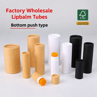 Emballages de bâtonnets de déodorant en carton biodégradable, blanc, noir, brun, papier kraft, emballage de tube de baume à lèvres