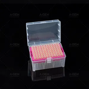 Biology laboratory apparatus Low-retention yellow biotix pipette tips with low liquid retention technology