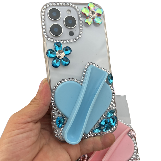 Luxury Brand Designer Phone Case Hot Selling Glittering Lipstick-shaped Mobile Phone Case with Rhinestones for Iphone 17 16 15