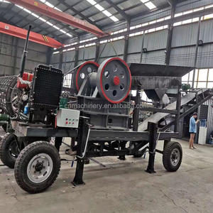 Đá Cẩm Thạch Granite thạch anh nghiền đá Máy Nghiền hàm với rung Feeder di động hàm Máy Nghiền dòng máy nghiền đá cho máy kéo - Product Image 1