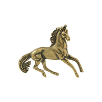 Ornements sculptés en cuivre antique représentant un cheval du zodiaque pour mariage, anniversaire, artisanat