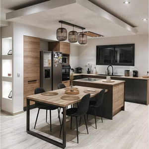 欧洲豪华橱柜当代厨房设计豪华定制彩色家居橱柜 - Product Image 5