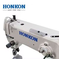 Machine à coudre industrielle à point noué à aiguille simple à entraînement direct haute vitesse HONKON HK-810D avec moteur en fer pour chaussures